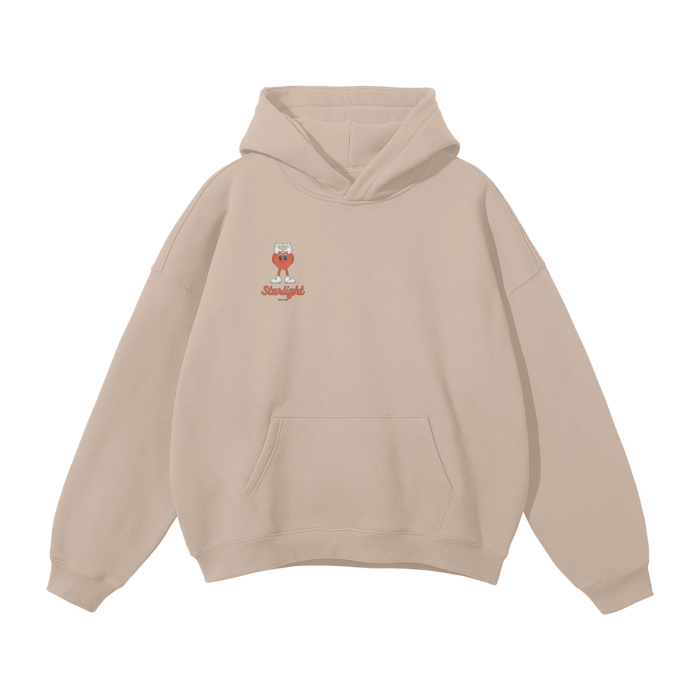 Streetwear Unisex Oversized Solid Color Fleece Hoodie