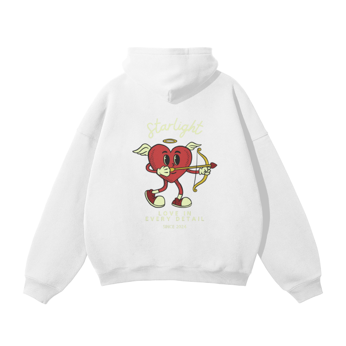 Streetwear Unisex Oversized Solid Color Fleece Hoodie