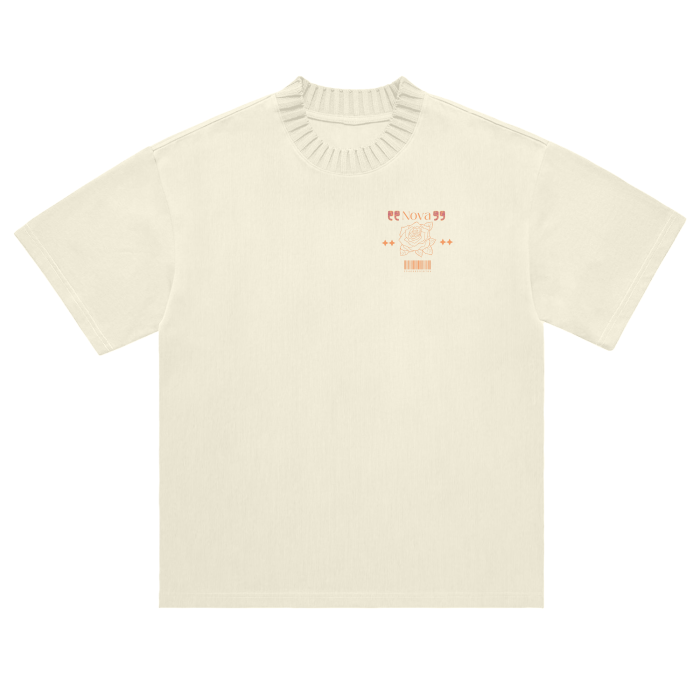 Heavyweight Classic Knitted Round Neck T-Shirt - 305 GSM
