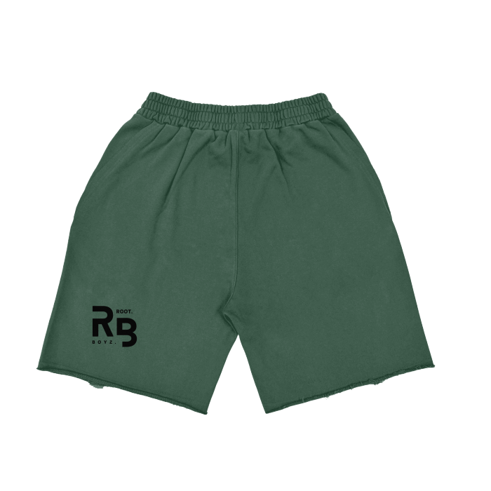 Heavyweight Vintage Washed Tiger Stripes Short Pants - 360 GSM