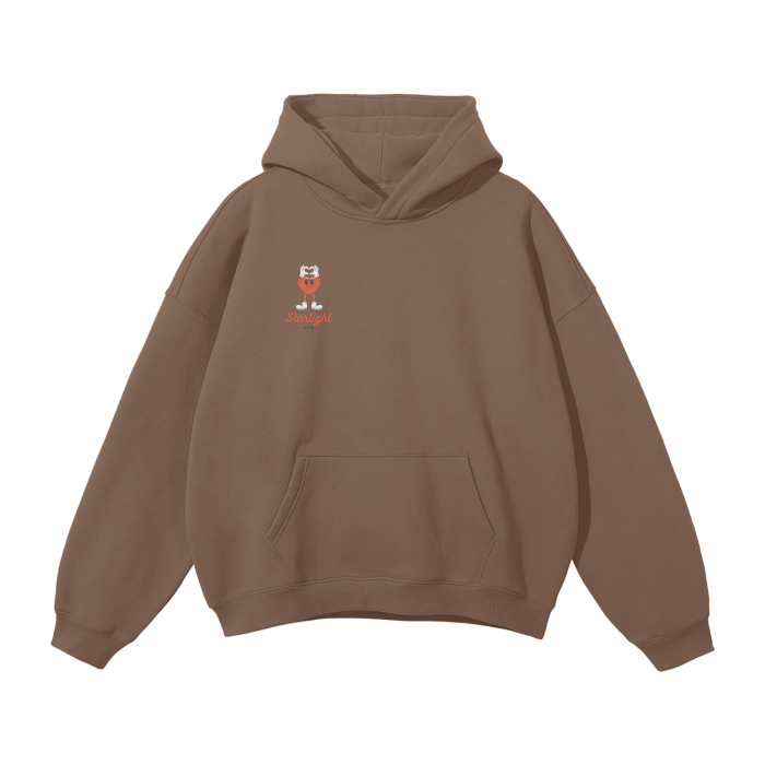 Streetwear Unisex Oversized Solid Color Fleece Hoodie