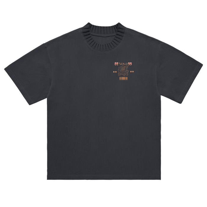 Heavyweight Classic Knitted Round Neck T-Shirt - 305 GSM