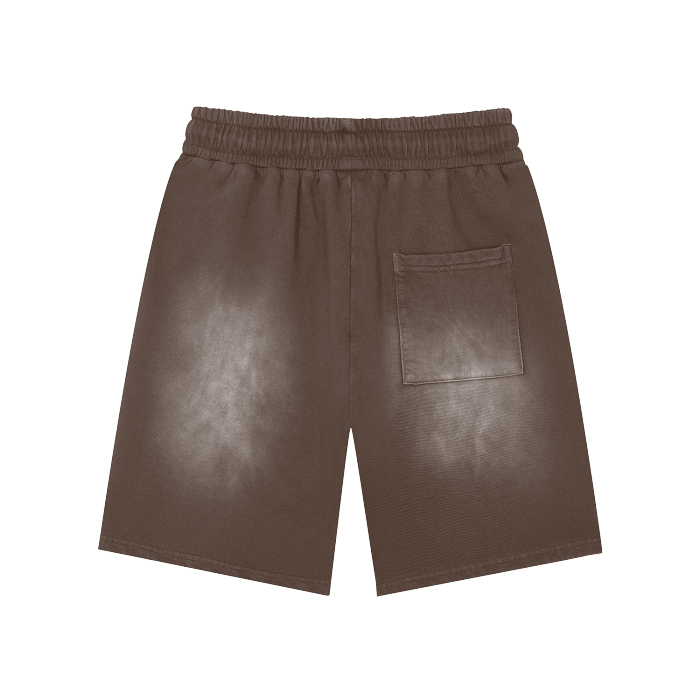 Rectangle Patch Washed Shorts - 360 GSM