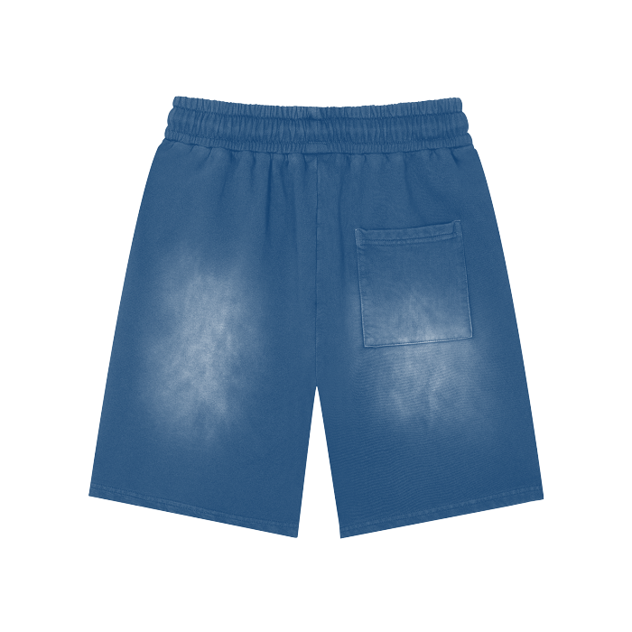 Rectangle Patch Washed Shorts - 360 GSM