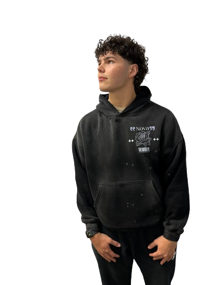 FlowerDust UltraSoft Washed Frayed Effect Hoodie