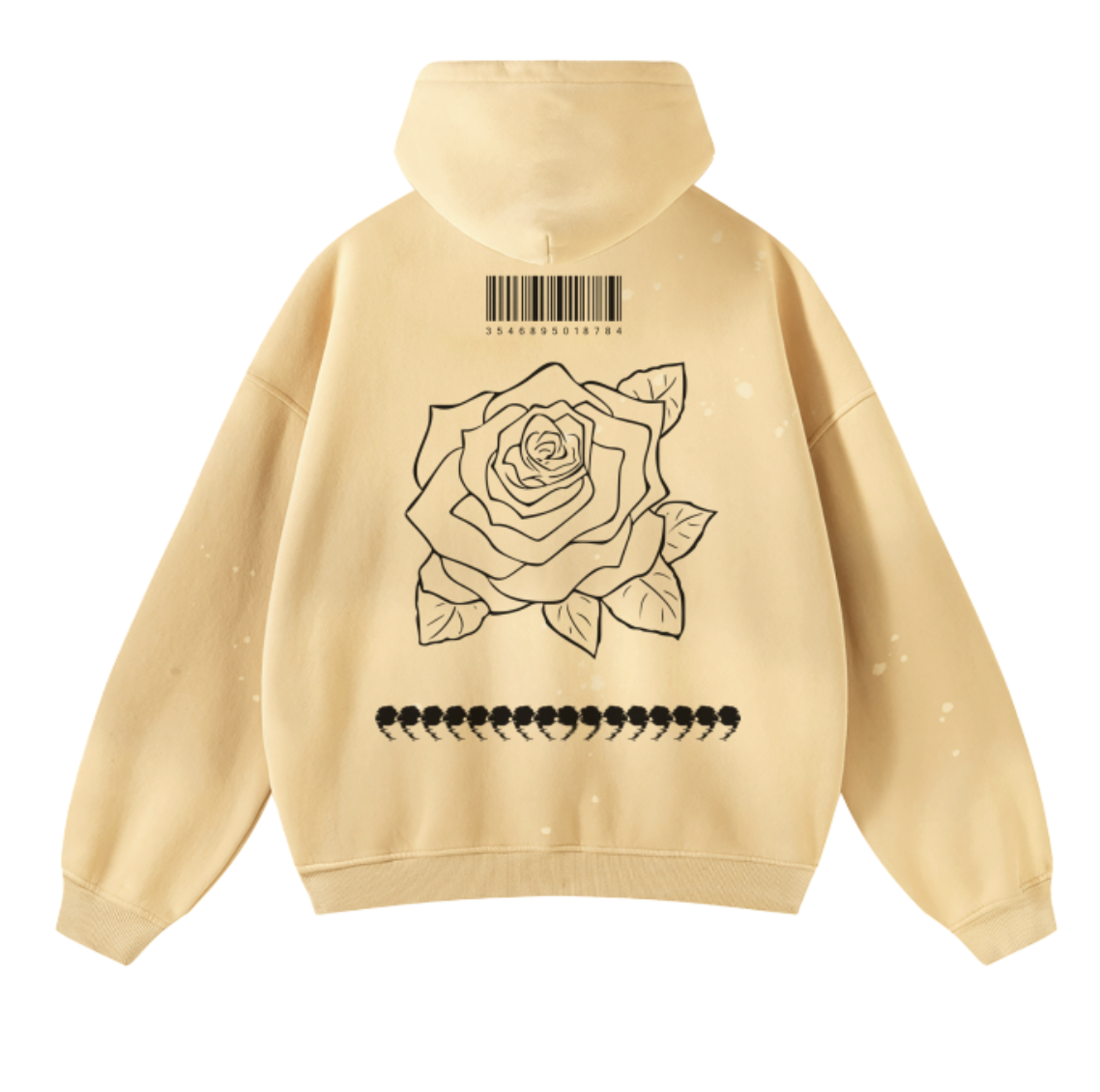 FlowerDust UltraSoft Washed Frayed Effect Hoodie