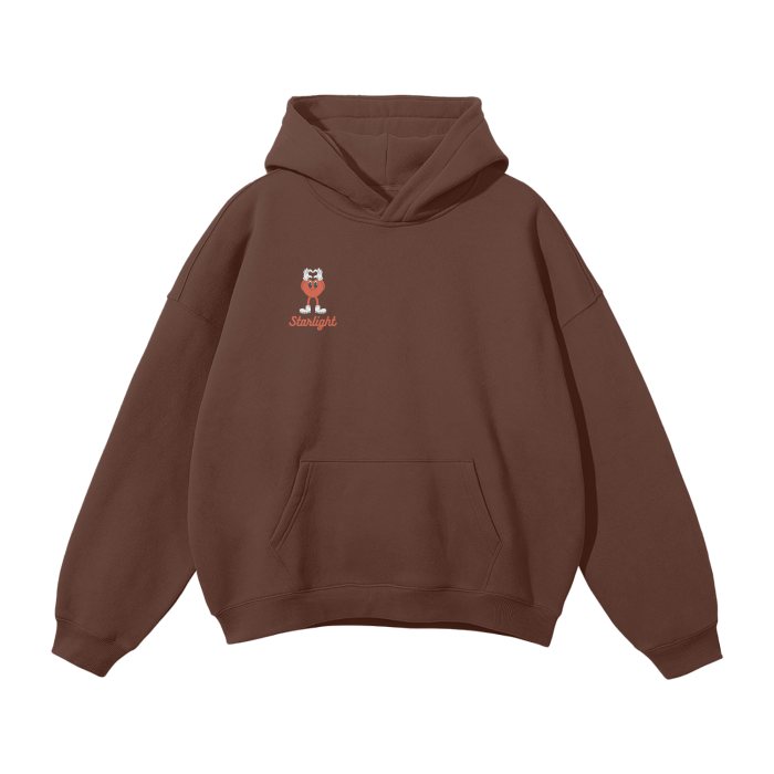 Streetwear Unisex Oversized Solid Color Fleece Hoodie