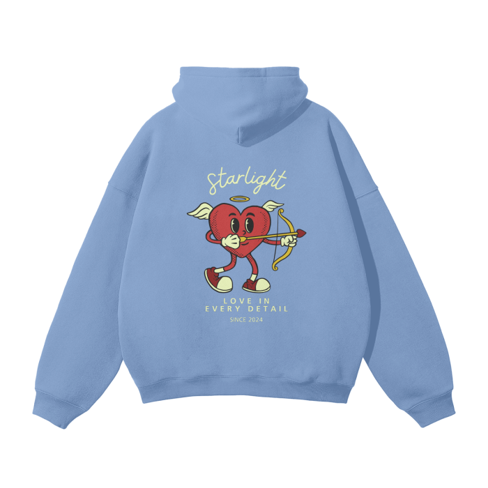 Streetwear Unisex Oversized Solid Color Fleece Hoodie