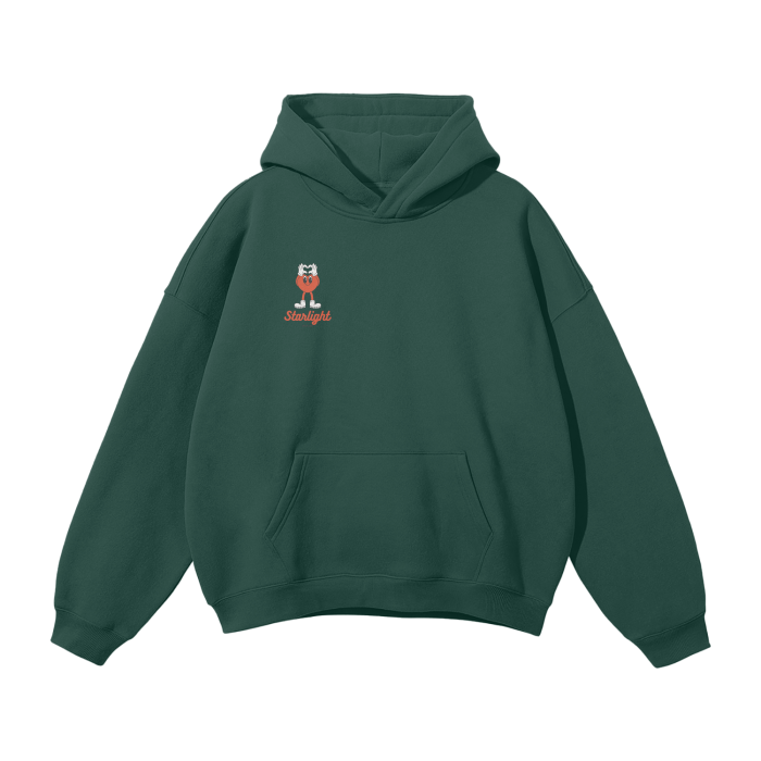 Streetwear Unisex Oversized Solid Color Fleece Hoodie