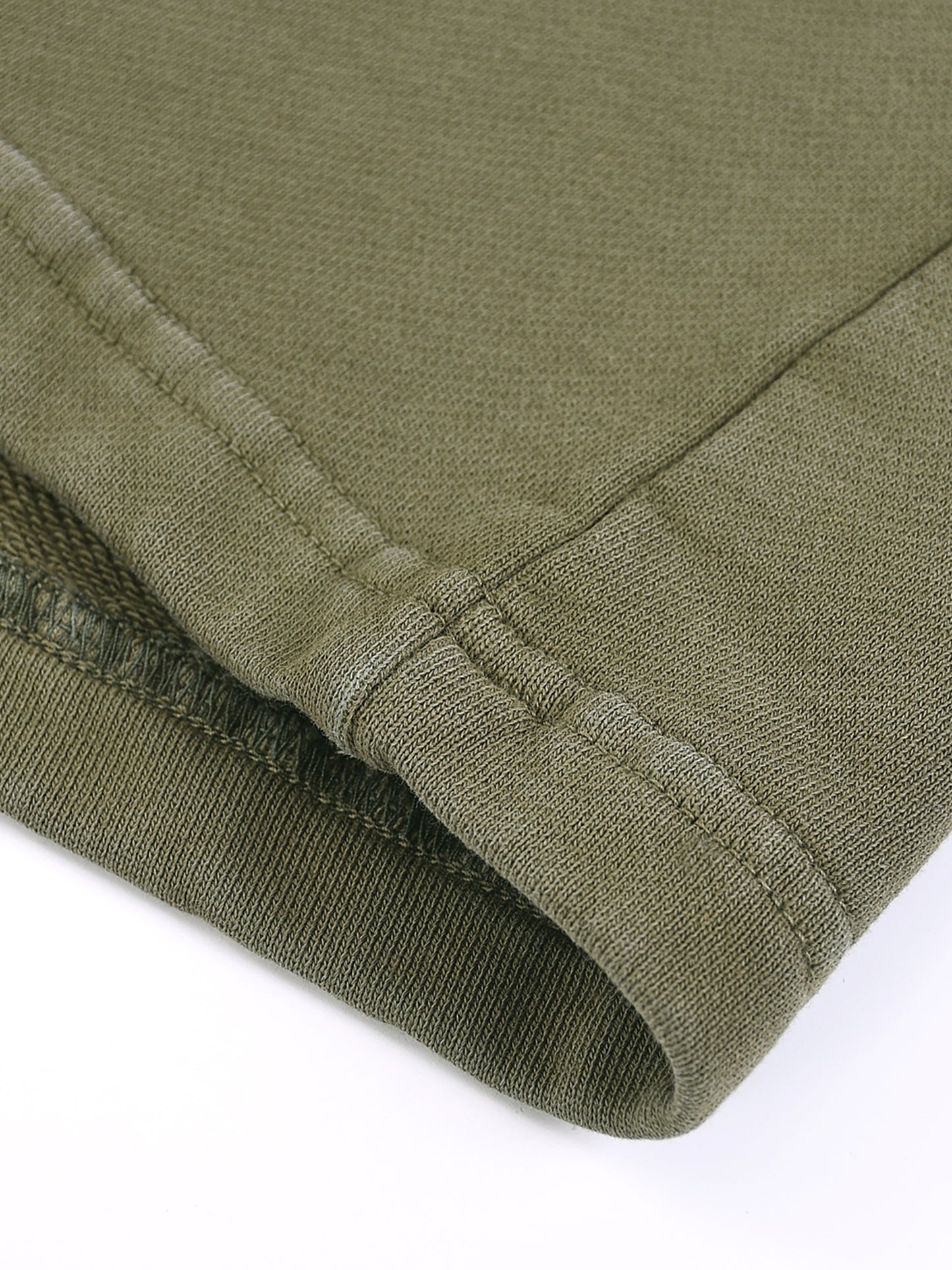 Rectangle Patch Washed Shorts - 360 GSM