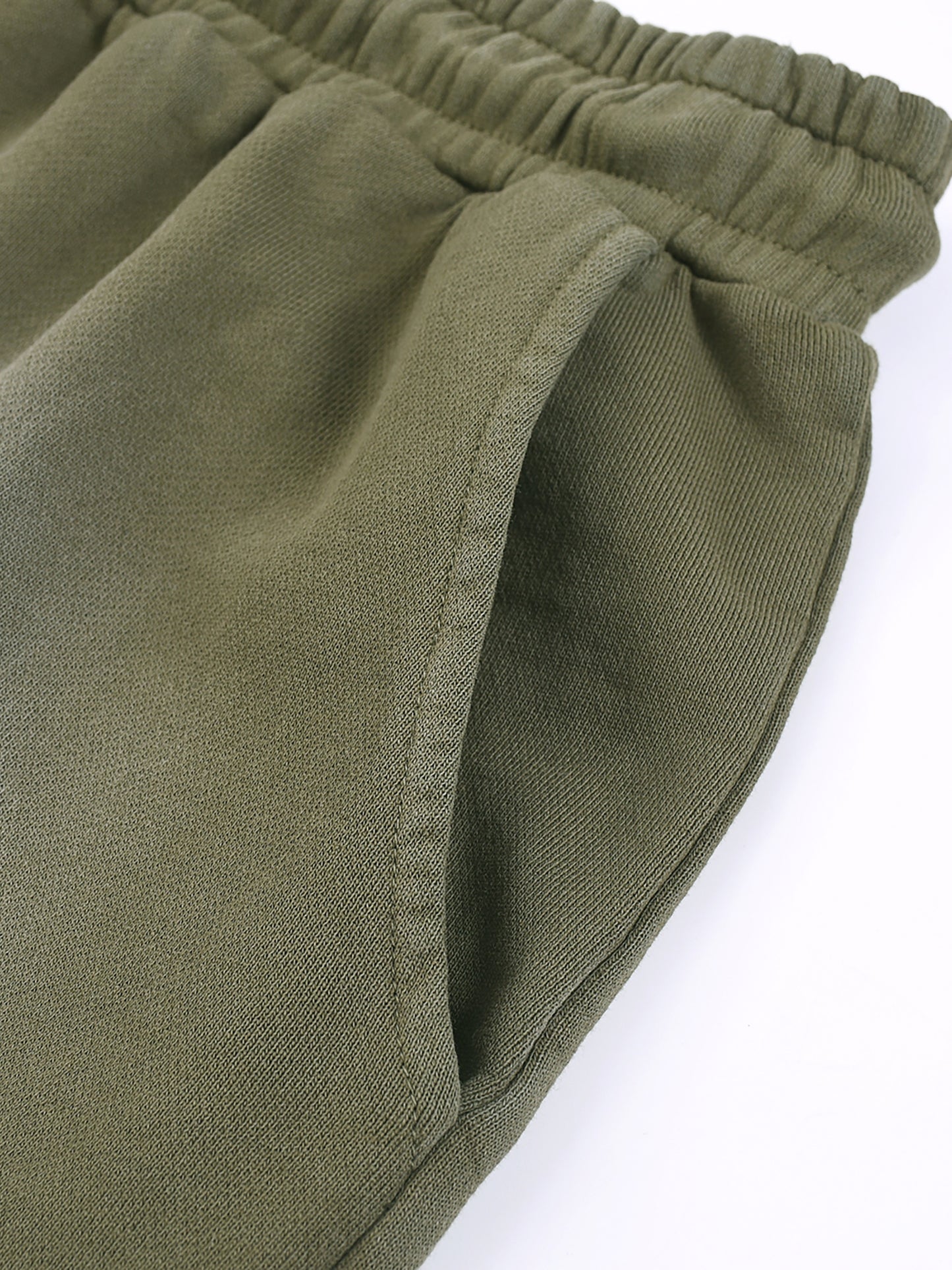 Rectangle Patch Washed Shorts - 360 GSM