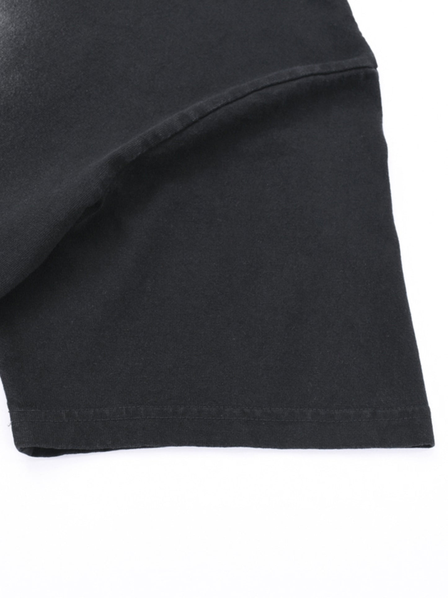 Square Patch Washed Drop Shoulder T-Shirt - 250 GSM