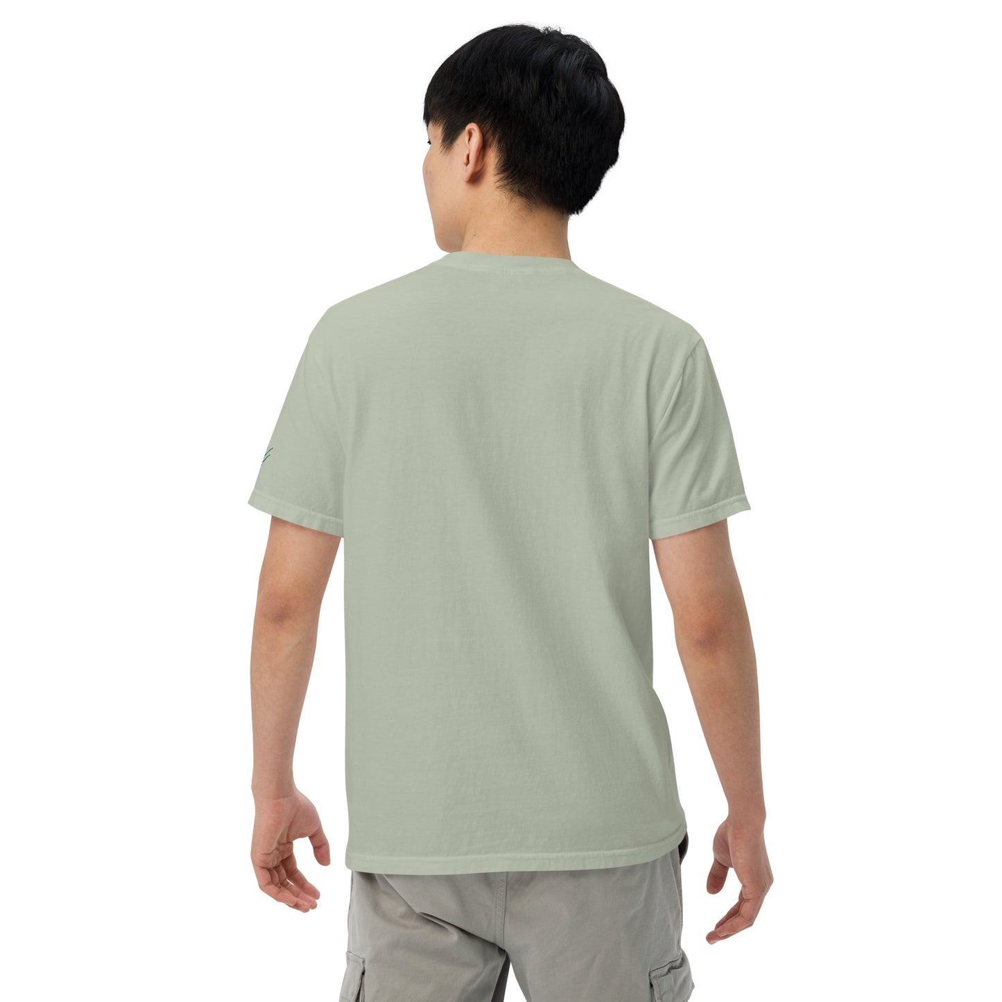 Embroidered heavyweight t-shirt 100% Cotton