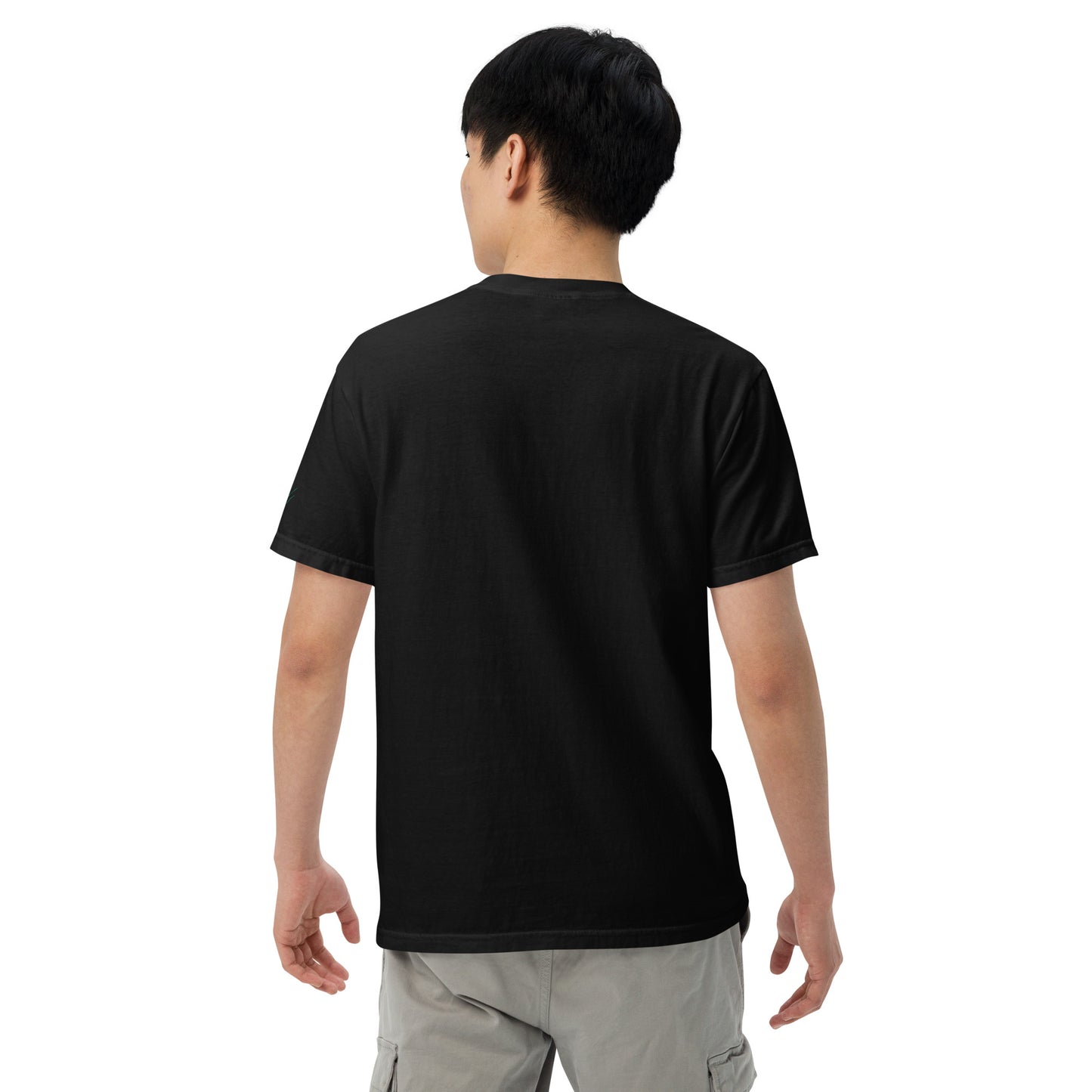 Embroidered heavyweight t-shirt 100% Cotton