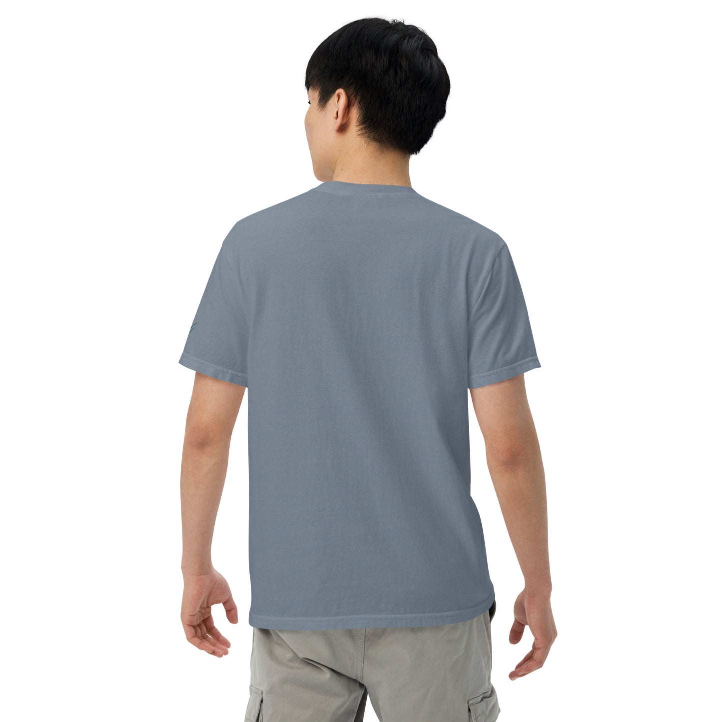 Embroidered heavyweight t-shirt 100% Cotton