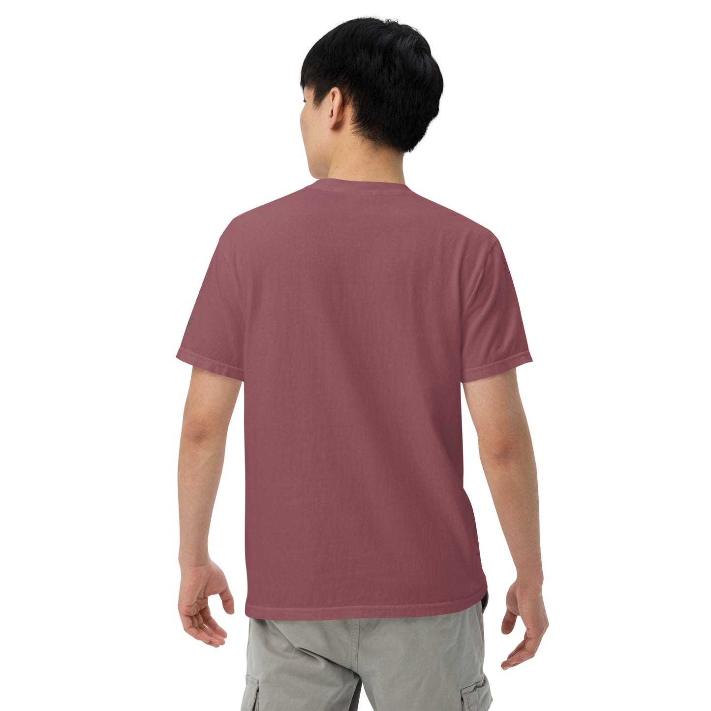 Embroidered heavyweight t-shirt 100% Cotton