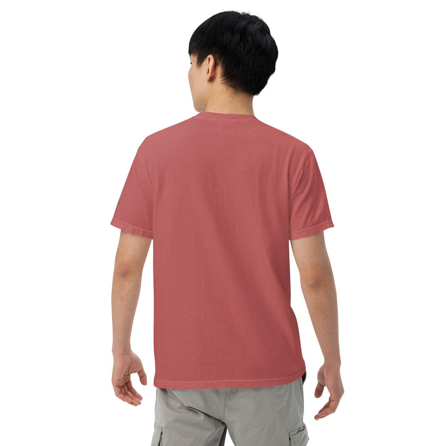 Embroidered heavyweight t-shirt 100% Cotton