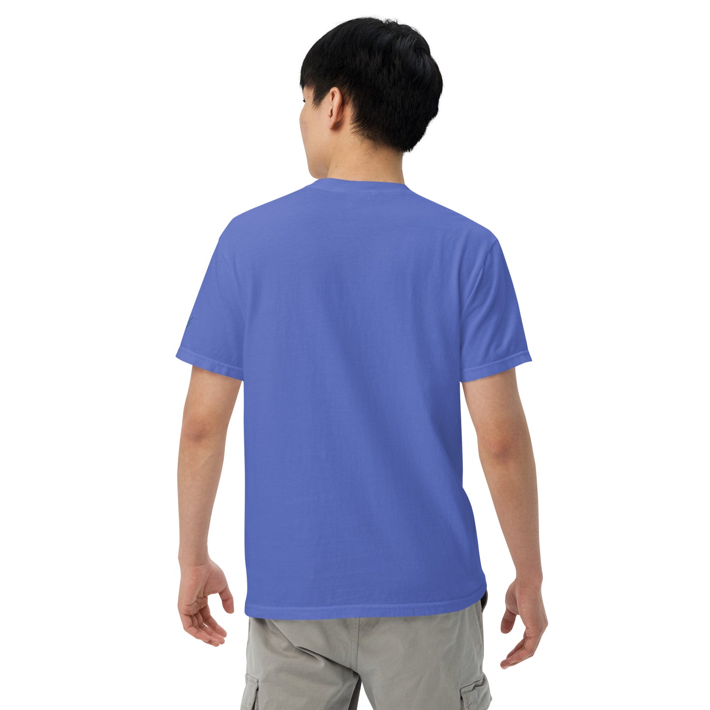 Embroidered heavyweight t-shirt 100% Cotton