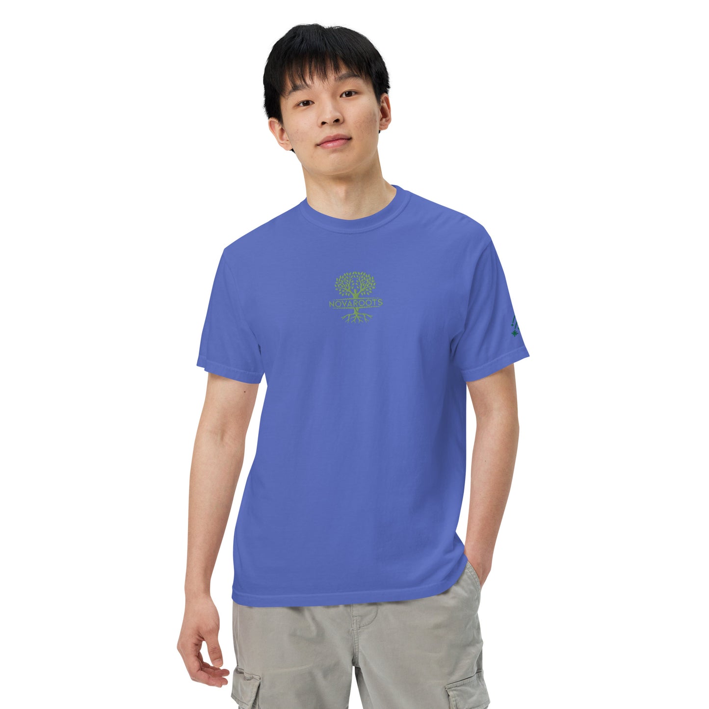 Embroidered heavyweight t-shirt 100% Cotton