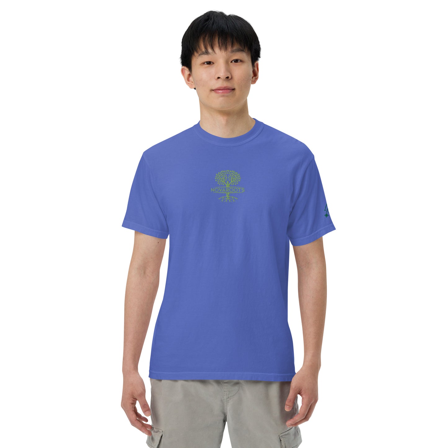 Embroidered heavyweight t-shirt 100% Cotton