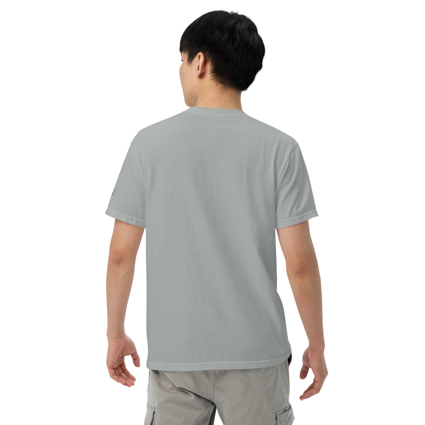 Embroidered heavyweight t-shirt 100% Cotton