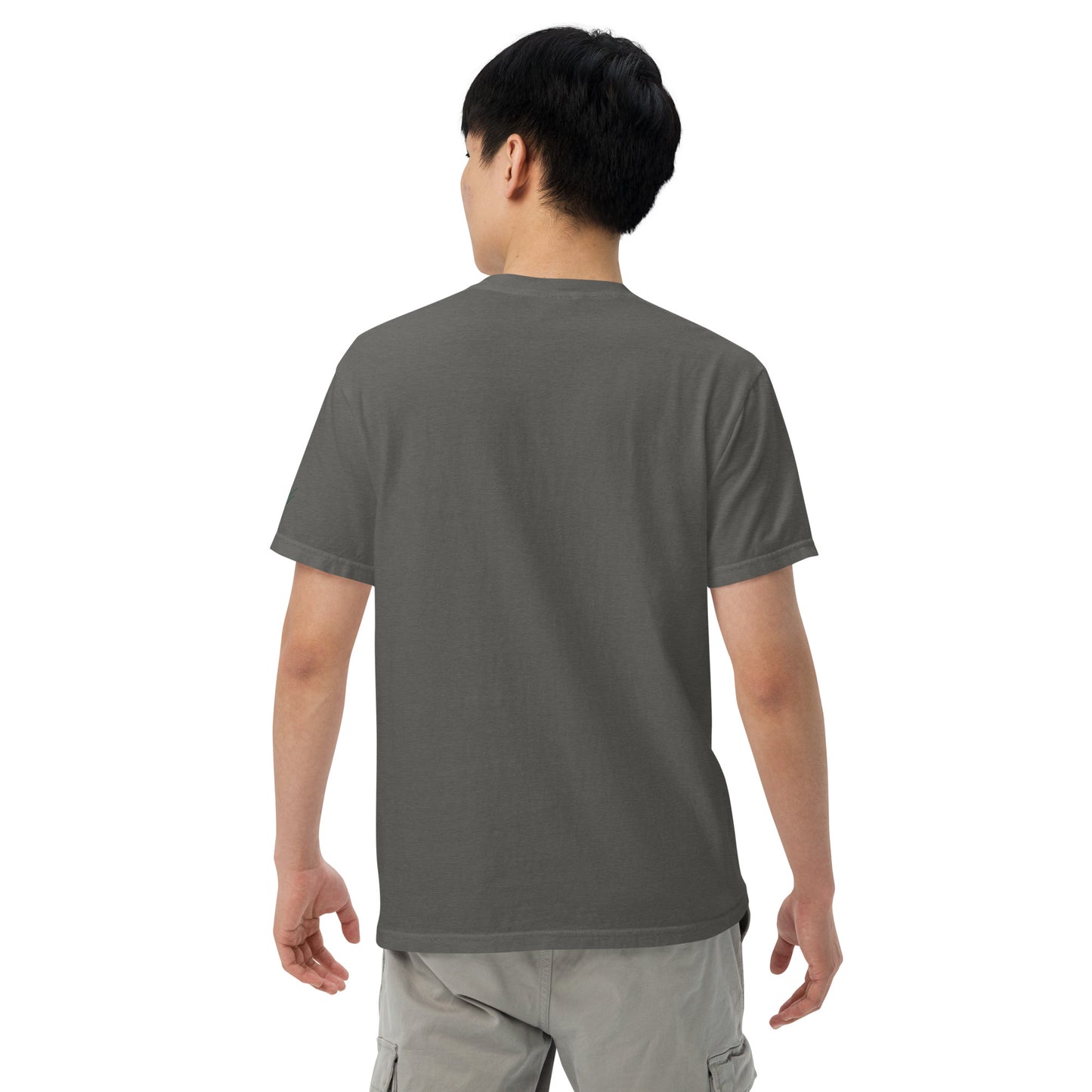 Embroidered heavyweight t-shirt 100% Cotton