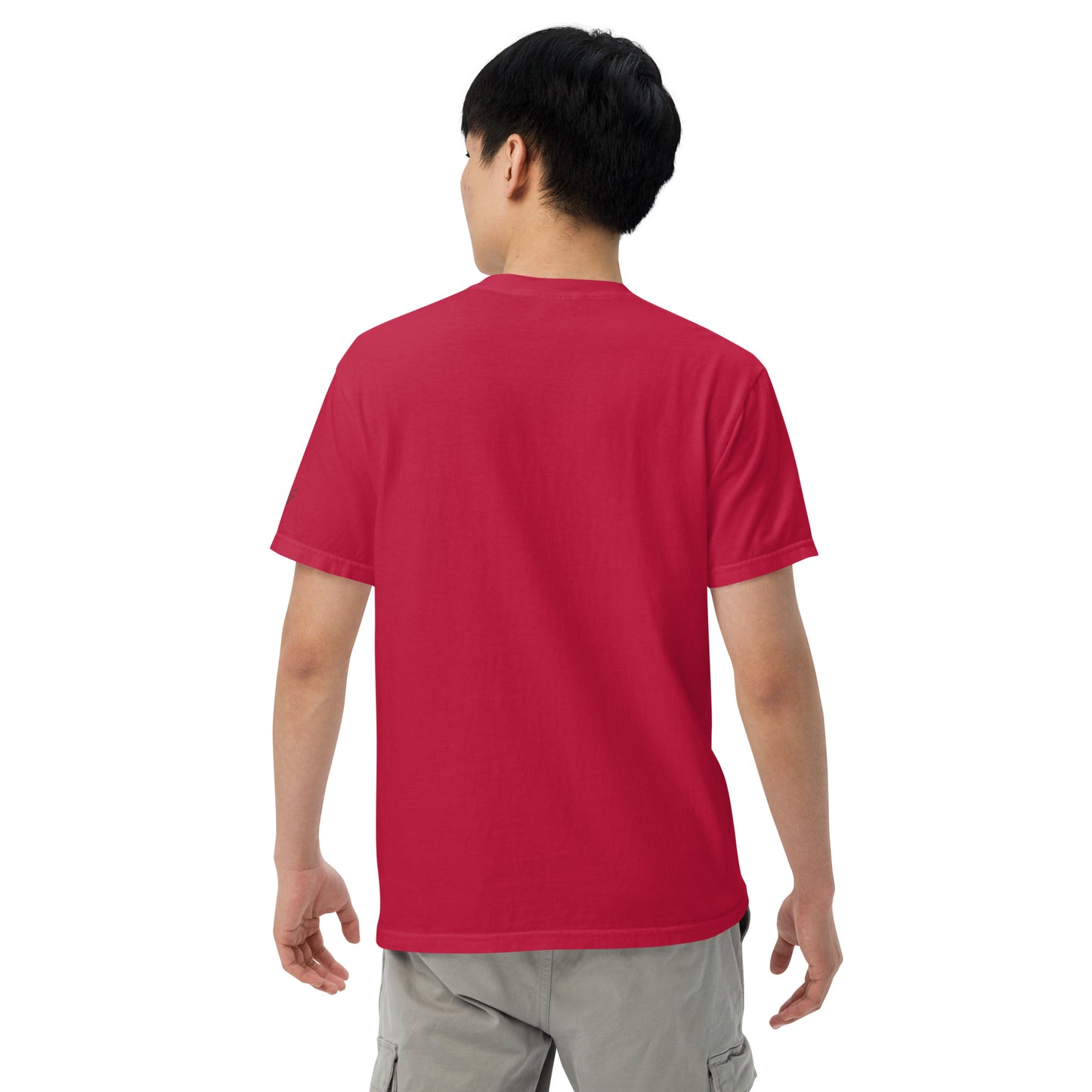 Embroidered heavyweight t-shirt 100% Cotton
