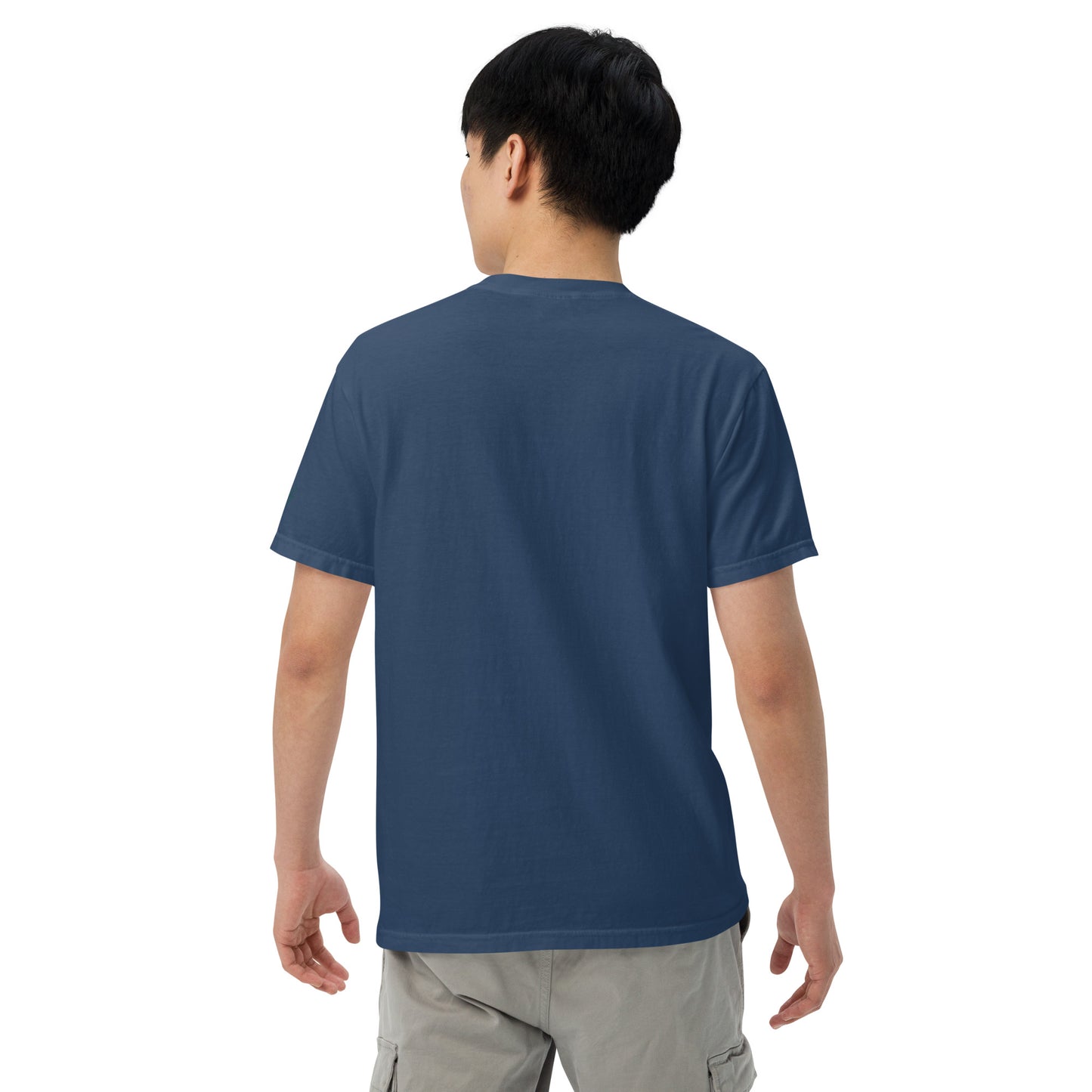 Embroidered heavyweight t-shirt 100% Cotton