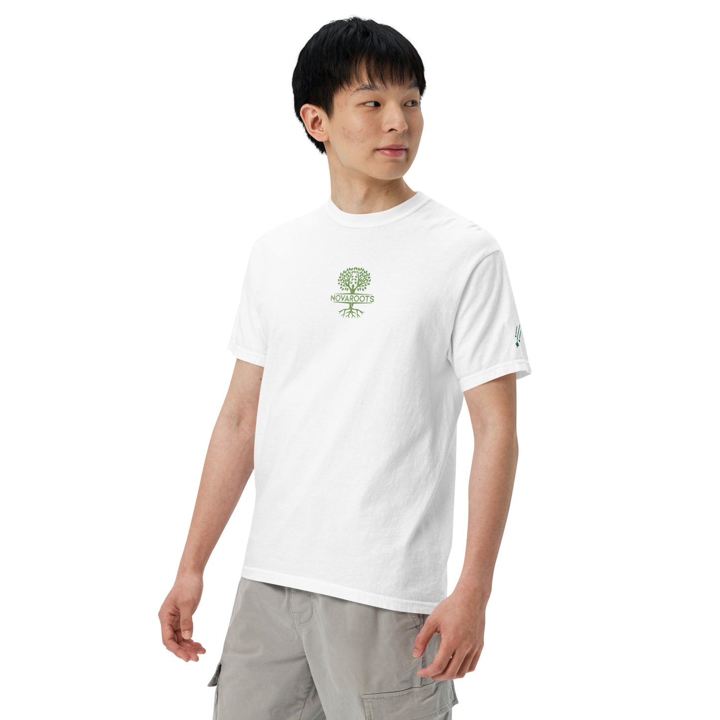 Embroidered heavyweight t-shirt 100% Cotton