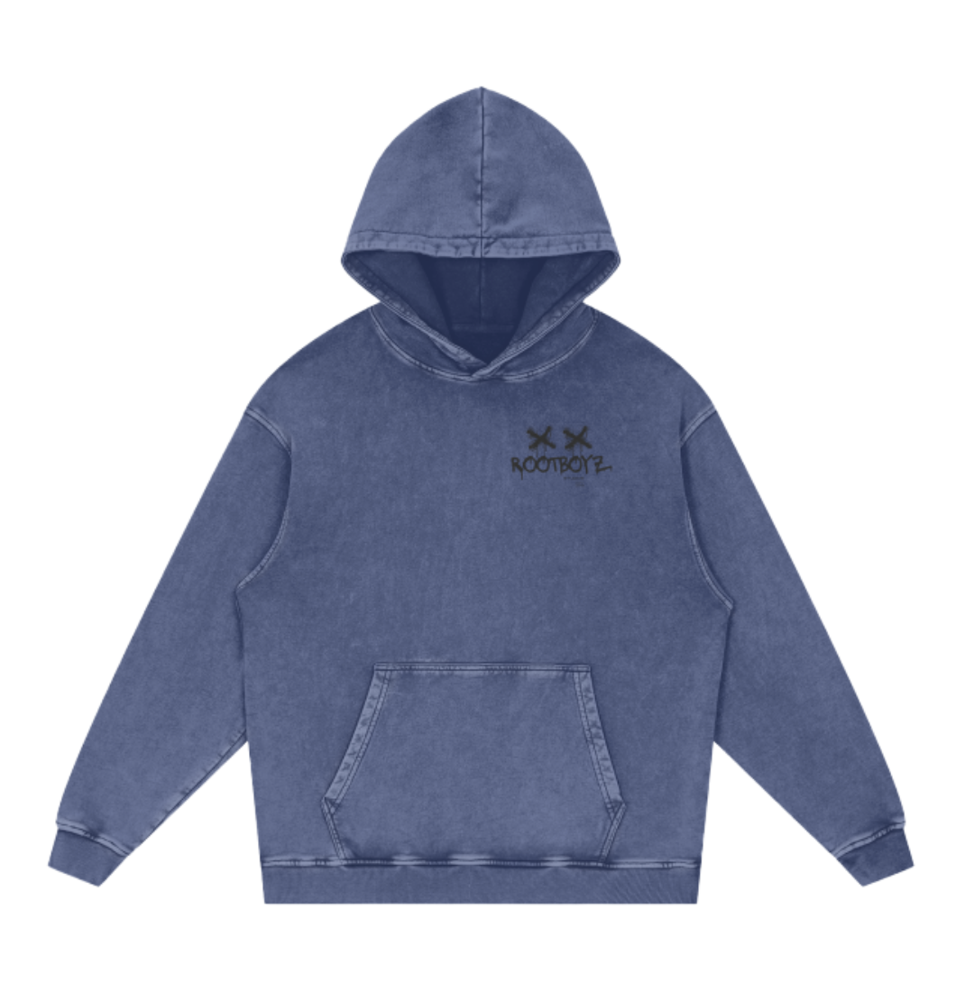 NOVAX Oversized Snow Wash Hoodie