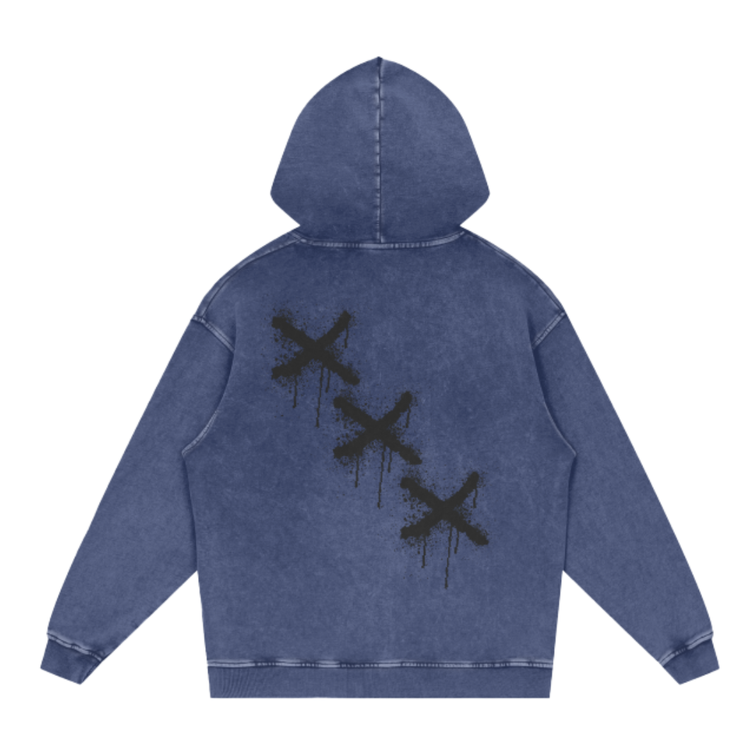 NOVAX Oversized Snow Wash Hoodie