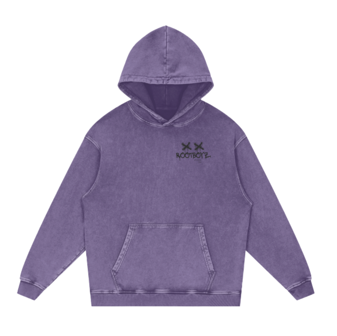 NOVAX Oversized Snow Wash Hoodie