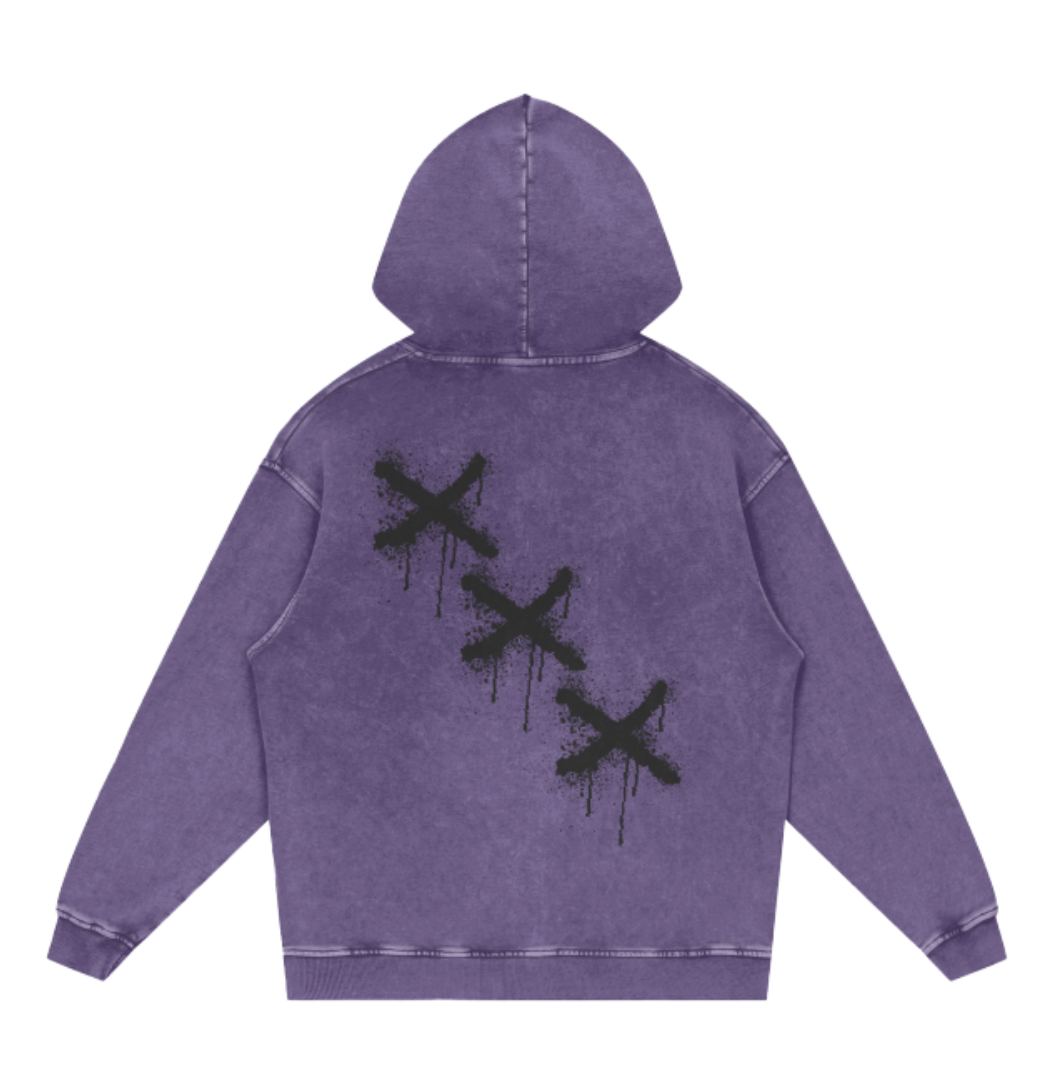 NOVAX Oversized Snow Wash Hoodie