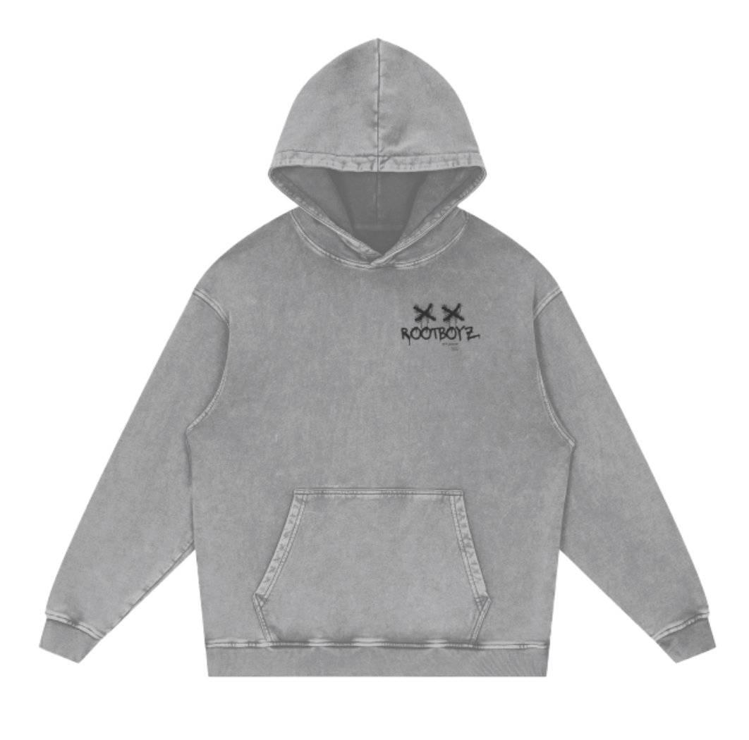 NOVAX Oversized Snow Wash Hoodie