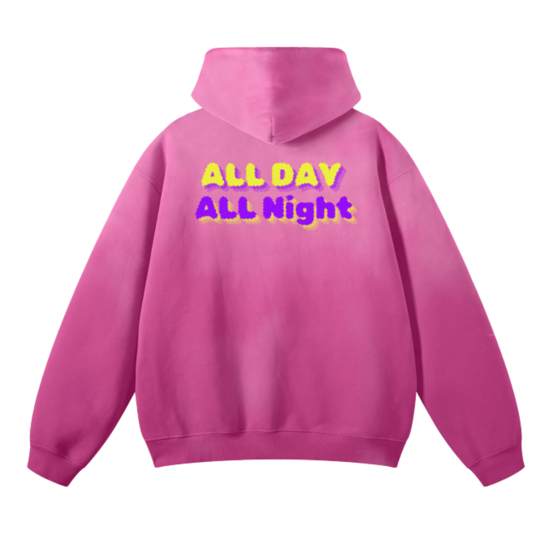 All Day All Night Extreme Soft Washed Dyed Fleece Hoodie