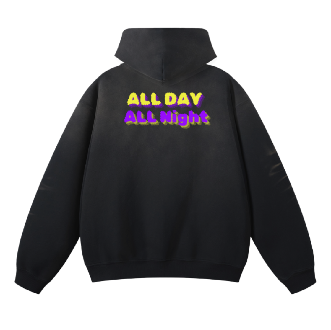 All Day All Night Extreme Soft Washed Dyed Fleece Hoodie