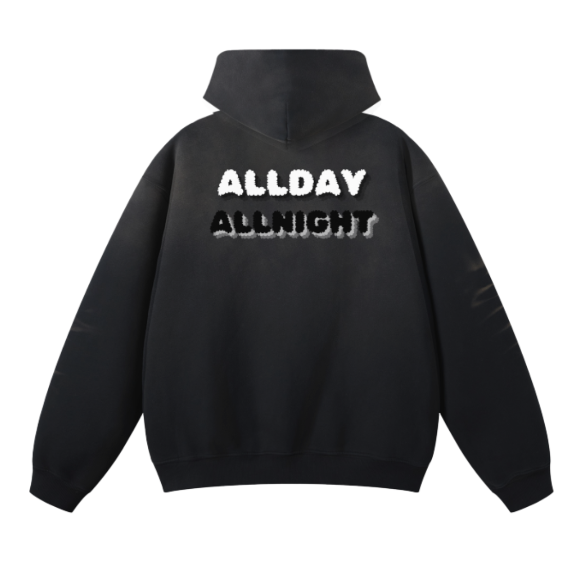 All Day All Night Extreme Soft Washed Dyed Fleece Hoodie