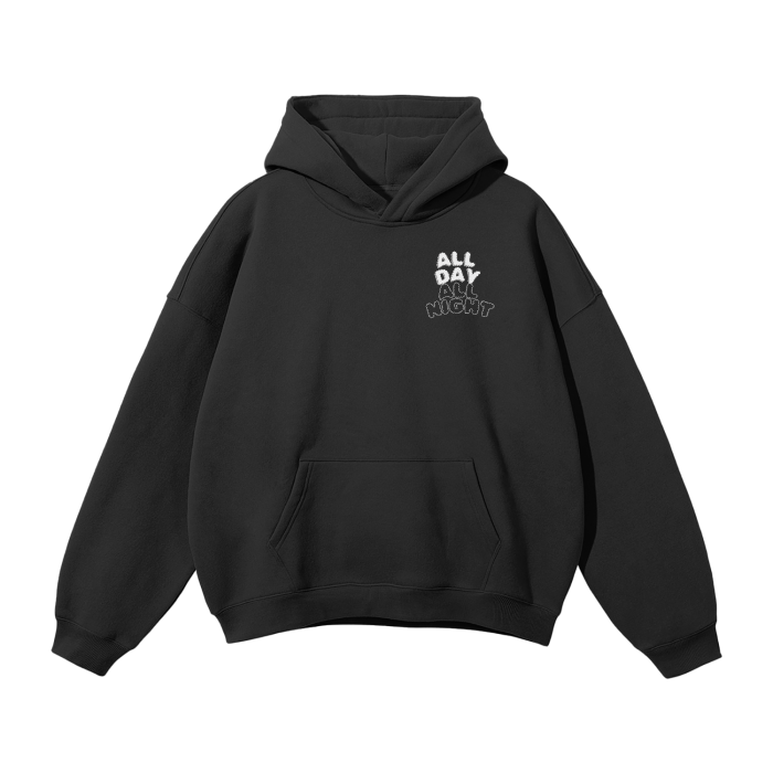 Streetwear Unisex Oversized Solid Color Fleece Hoodie