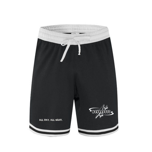 Classic Stripe Trim Zip Pocket Basketball Shorts - 160 GSM