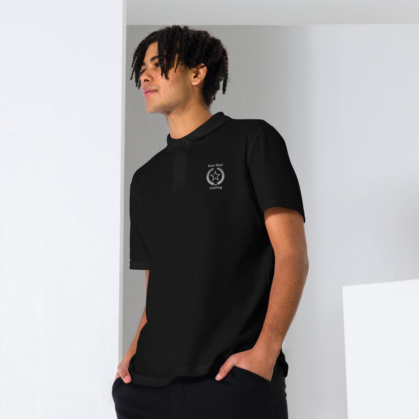 RootBoyz Embroidered pique polo shirt