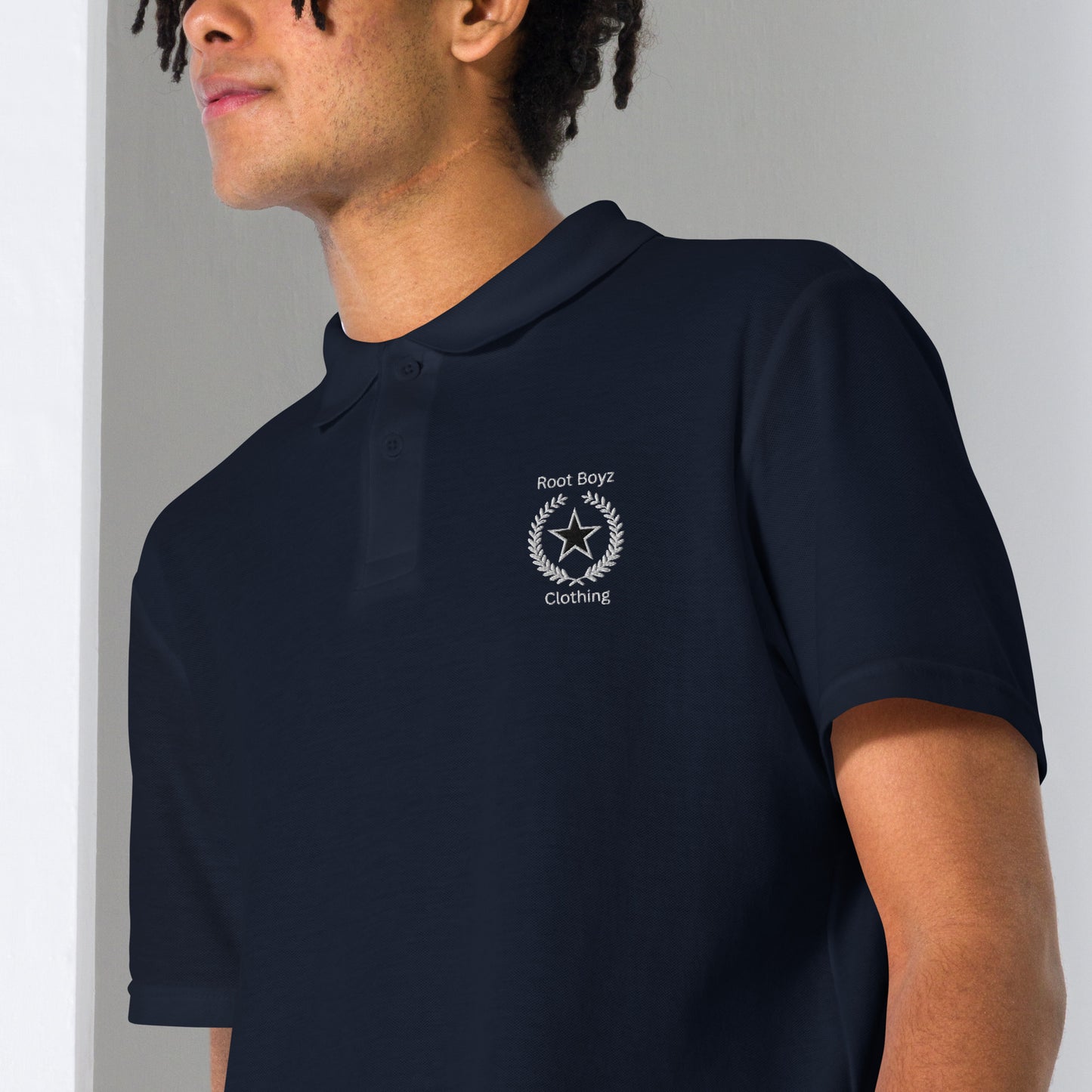 RootBoyz Embroidered pique polo shirt