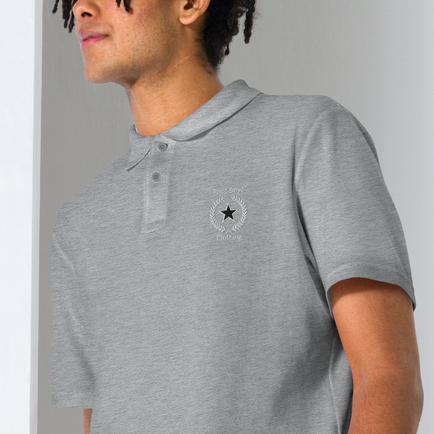 RootBoyz Embroidered pique polo shirt