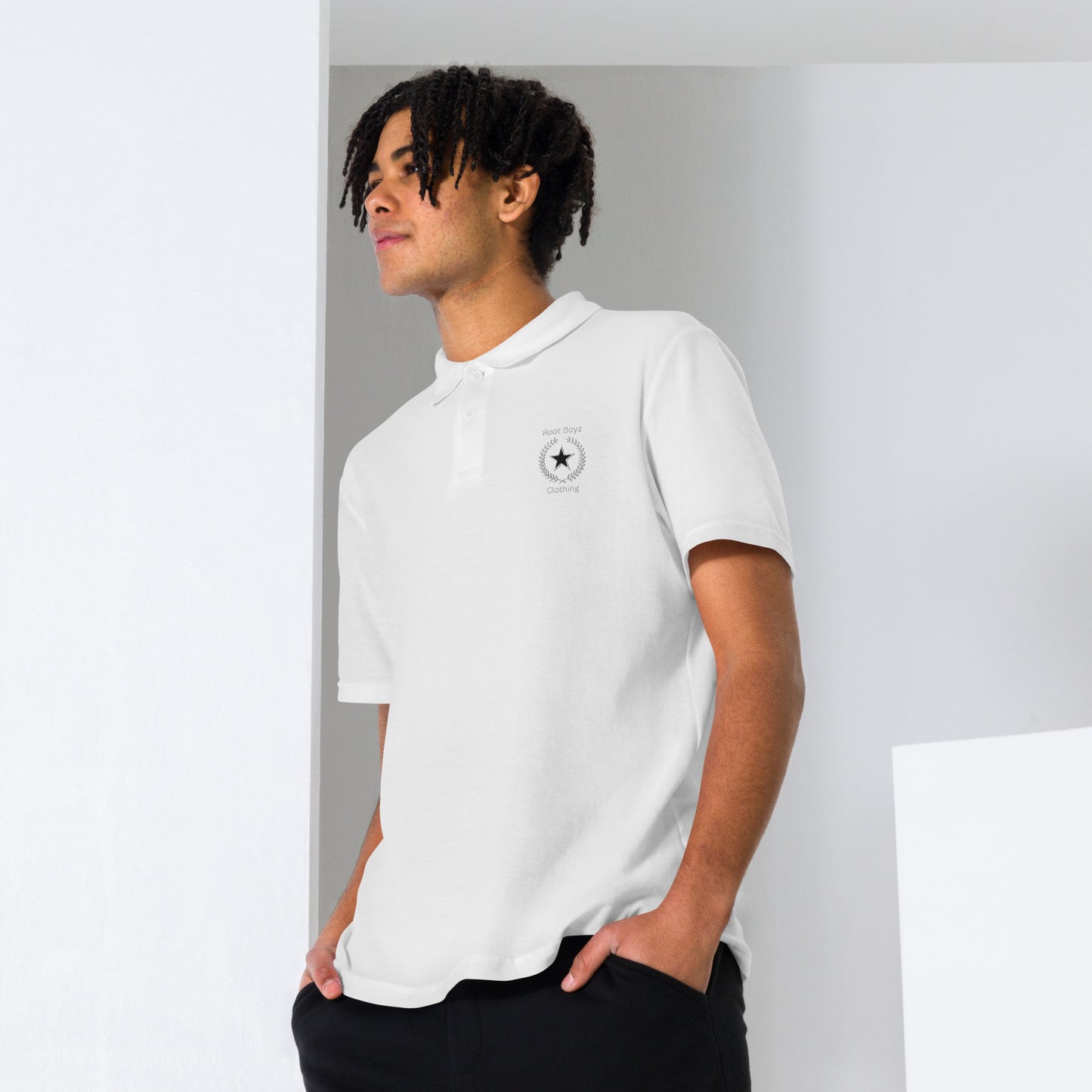 RootBoyz Embroidered pique polo shirt